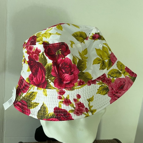 NWT Retro Floral Printed Bucket Hat Women’s - Picture 4 of 8